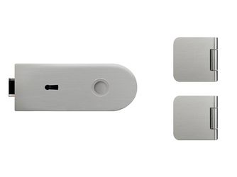 Glastürbeschlag-Set (Schlosskasten + Bänder) "Rundform 3.0"