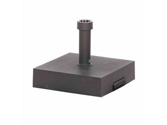 Betonständer 40kg eckig, anthrazit Kunststoffrohr 19-54mm, mit Rolle und Handmulde Betonständer 40kg eckig, anthrazit Kunststoffrohr 19-54mm, mit Rolle und Handmulde
