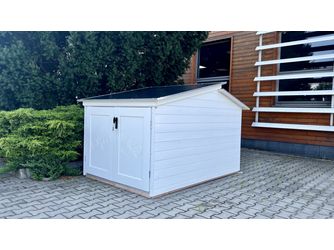 Bike-Box Skand. Fichte Doppelpultdach 150x215cm