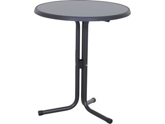 Bistrotisch Ø60cm, anthrazit 3-Bein-Gest., Platte Punti Bistrotisch Ø60cm, anthrazit 3-Bein-Gest., Platte Punti