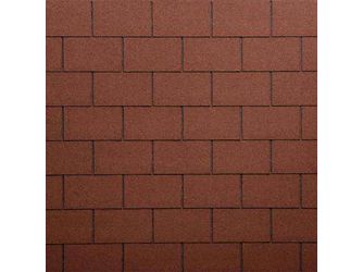 Bitumen-Premium-Dachschindeln (EN544) Rechteck, 3,05m²/ Paket, rot VE=052