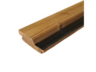 Blackline Fassadenprofil N&F nord. Fichte, Thermo, schwarze Feder - 26 x 96 mm