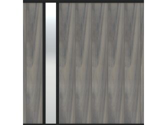 Sichtschutzzaun BPC coextrudiert Silvergrey "FLEX FENCE CREATIV"