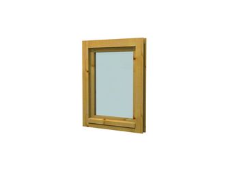 Blockhausfenster F 31 133x90cm für 28mm Wandbohle, Dreh-Kipp-Doppelfl. nach innen öffnend
