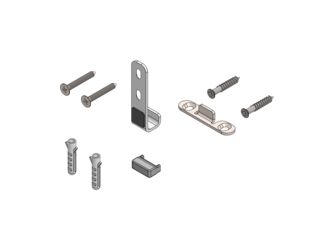 Bodenführung Glastür PLANEO AIR silent Führungsset inkl. Schraubensatz 8mm Edelst. ma.