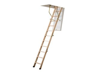 Bodentreppe clickFIX Sondermaß Kastenhöhe 34cm bis 58,4cm inkl. 2 Stufe zusätzlich (Leiter 4 teilig)