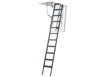 Bodentreppe clickFIX comfort, Leiter aus Stahl 3tlg, lichte Raumhöhe bis 264 cm Bodentreppe clickFIX comfort, Leiter aus Stahl 3tlg, lichte Raumhöhe bis 264 cm