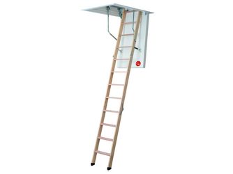 Bodentreppe clickFIX thermo, Leiter 3tlg, lichte Raumhöhe bis 274 cm