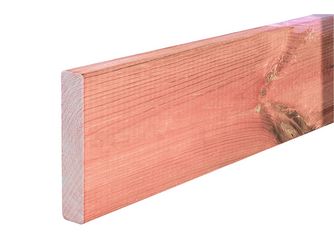 Terrassendiele Douglasie unbehandelt Douglasie natur beidseitig glatt, Rundkante - 28 x 145 mm