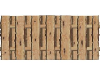 Sichtschutzzaun Lärche / Douglasie Natur unbehandelt "Ponderosa"