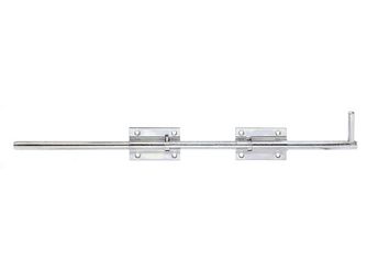 Bolzen-Stangenriegel, mit 2-teiliger Platte, disp., Bolzen Ø16, Länge 600mm Bolzen-Stangenriegel, mit 2-teiliger Platte, disp., Bolzen Ø16, Länge 600mm