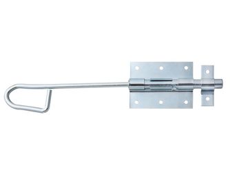 Bolzen-Stangenriegel, mit befestigter Schlaufe, bl vz, Bolzen Ø13,5, Länge 300mm Bolzen-Stangenriegel, mit befestigter Schlaufe, bl vz, Bolzen Ø13,5, Länge 300mm