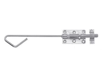 Bolzen-Stangenriegel, mit befestigter Schlaufe, disp., Bolzen Ø16, Länge 400mm Bolzen-Stangenriegel, mit befestigter Schlaufe, disp., Bolzen Ø16, Länge 400mm