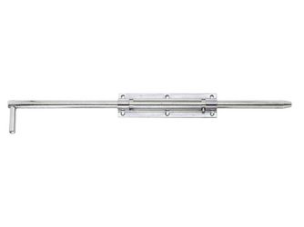 Bolzen-Stangenriegel, mit befestigter Schlaufe, disp., Bolzen Ø18, Länge 600mm Bolzen-Stangenriegel, mit befestigter Schlaufe, disp., Bolzen Ø18, Länge 600mm