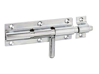 Bolzenriegel, mit loser Schlaufe, disp., Platte LxB 120x41mm, Ges.-L160mm Bolzenriegel, mit loser Schlaufe, disp., Platte LxB 120x41mm, Ges.-L160mm