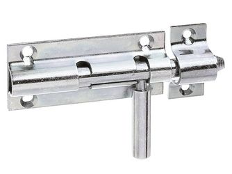Bolzenriegel, mit loser Schlaufe, disp., Platte LxB 80x36mm, Ges.-L110mm Bolzenriegel, mit loser Schlaufe, disp., Platte LxB 80x36mm, Ges.-L110mm