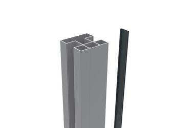 Boston Alu-Pfosten-Klickprofil 6x24mm L-234cm RAL7016 für Pfosten L234cm