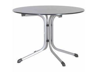 Bouelvard-Klapptisch vivodur, Ø100cm StahlGest. graphit/vivodur-Tischpl. Schieferopt. Bouelvard-Klapptisch vivodur, Ø100cm StahlGest. graphit/vivodur-Tischpl. Schieferopt.