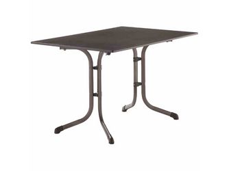 Bouelvard-Klapptisch vivodur, 120x80cm, StahlGest. eisengr./vivodur-Tischpl. Schieferopt. Bouelvard-Klapptisch vivodur, 120x80cm, StahlGest. eisengr./vivodur-Tischpl. Schieferopt.