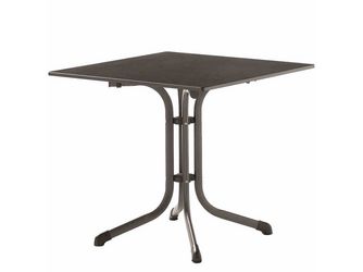 Bouelvard-Klapptisch vivodur, 80x80cm, StahlGest. eisengr./vivodur-Tischpl. Schieferopt. Bouelvard-Klapptisch vivodur, 80x80cm, StahlGest. eisengr./vivodur-Tischpl. Schieferopt.