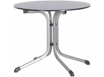 Bouelvard-Klapptisch vivodur, Ø85cm StahlGest. graphit/vivodur-Tischpl. Schieferopt. Bouelvard-Klapptisch vivodur, Ø85cm StahlGest. graphit/vivodur-Tischpl. Schieferopt.