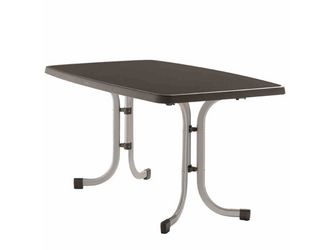 Boulevard-Klapptisch, 150x90x72cm, graphit Stahlrohr Gestell, Mecalit-Pro-Platte Boulevard-Klapptisch, 150x90x72cm, graphit Stahlrohr Gestell, Mecalit-Pro-Platte