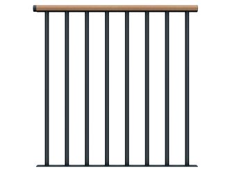 Brüstungsgeländer Einzelstab Starter-Set - Buche Anthrazit - Cork Dublin Basel