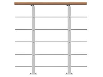 Brüstungsgeländer Erweiterungs-Set - Buche Weiß - Frankfurt Hamburg Berlin, Sydney