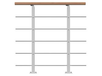 Brüstungsgeländer Erweiterungs-Set - Eiche weiß Weiß - Frankfurt Hamburg Berlin, Sydney