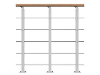 Brüstungsgeländer Starter-Set - Buche Weiß - Frankfurt Hamburg Berlin, Sydney