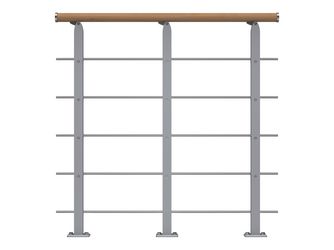 Brüstungsgeländer Starter-Set - Eiche Perlgrau - Frankfurt Hamburg Berlin, Sydney