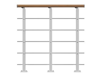 Brüstungsgeländer Starter-Set - Eiche Weiß - Frankfurt Hamburg Berlin, Sydney