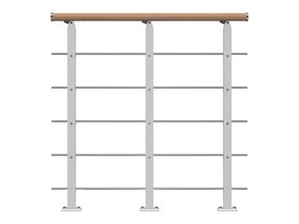 Brüstungsgeländer Starter-Set - Eiche weiß Weiß - Frankfurt Hamburg Berlin, Sydney