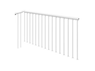 Brüstungsgeländerpaket "Montreal", weiß,Verpackungseinheit 2 m