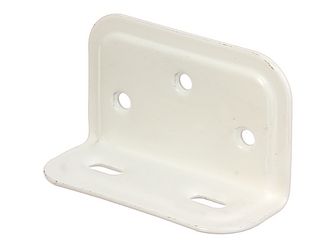 Breitwinkel, geprägt, mit Langloch, zinkphosphatiert, weiß besch., TxHxB 25x40x70mm Breitwinkel, geprägt, mit Langloch, zinkphosphatiert, weiß besch., TxHxB 25x40x70mm