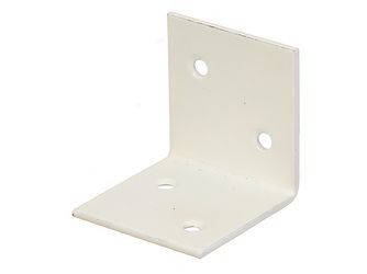 Breitwinkel, zinkphosphatiert, weiß beschichtet, TxHxB 40x40x40mm Breitwinkel, zinkphosphatiert, weiß beschichtet, TxHxB 40x40x40mm