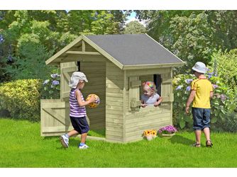 CLASSIC Olli Kinderspielhaus Kiefer 150x150x160cm