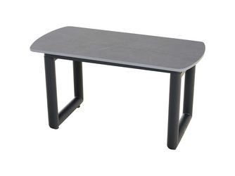 CLIFTON Beistelltisch sintered stone Gest. Alu, Rope, Armlehnen Teak, inkl. Auflage