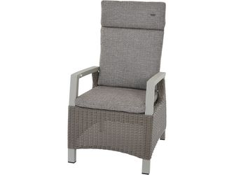 CORIDO Move Sessel matt seidengrau/taupe aus Alu