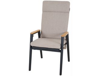 CORTINA Move Sessel matt anthrazit/natur Bedruckt, Bez. 70% Baumw. und 30% Polyester