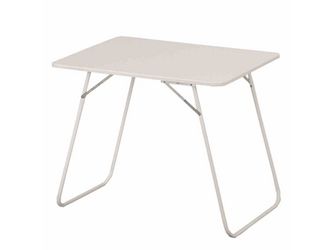 Campingtisch 60x80cm, weiß mit U-BügelGest. Campingtisch 60x80cm, weiß mit U-BügelGest.