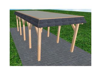 Carport Gettorf MT Perfect Walmblende, Flachdach mit Stahl-Trapezplatten Antikondens Carport Gettorf MT Perfect Walmblende, Flachdach mit Stahl-Trapezplatten Antikondens