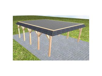 Carport Grömitz MF Perfect Walmblende, Flachdach mit EPDM Folie