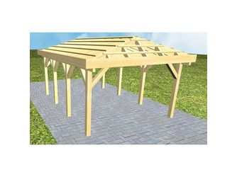 Carport Kampen KO Classic ohne Rinne, ohne Pfannen Carport Kampen KO Classic ohne Rinne, ohne Pfannen
