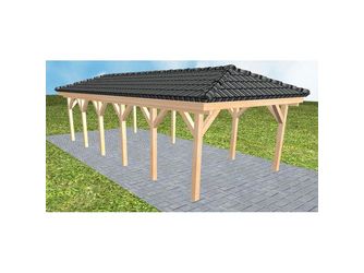 Carport Kampen LD Perfect inkl. Pfannen und Rinne Carport Kampen LD Perfect inkl. Pfannen und Rinne