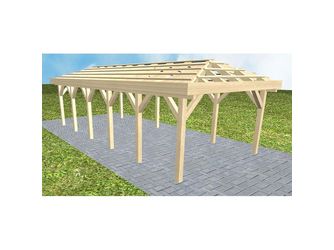 Carport Kampen LO Master ohne Pfannen, ohne Rinne Carport Kampen LO Master ohne Pfannen, ohne Rinne