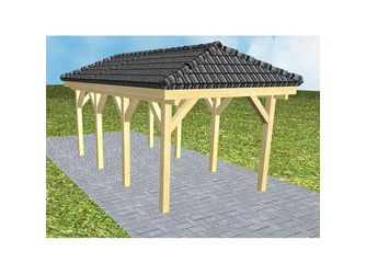 Carport Kappeln KD Classic inkl. Pfannen und Rinne