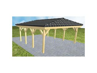 Carport Keitum KD Classic inkl. Pfannen und Rinne