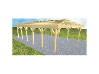 Carport Keitum LO Classic ohne Rinne, ohne Pfannen