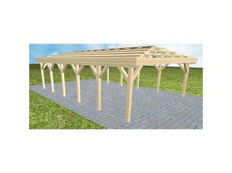 Carport Keitum LO Master ohne Pfannen, ohne Rinne